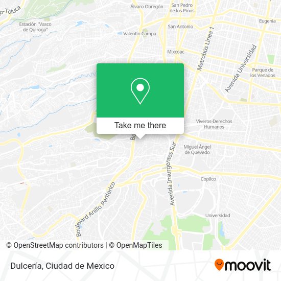 Mapa de Dulcería