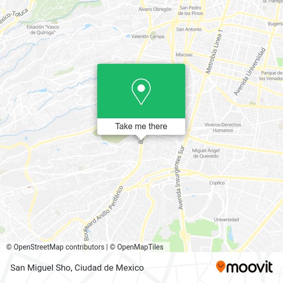 Mapa de San Miguel Sho