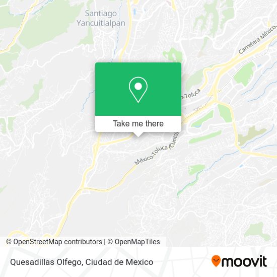 Mapa de Quesadillas Olfego