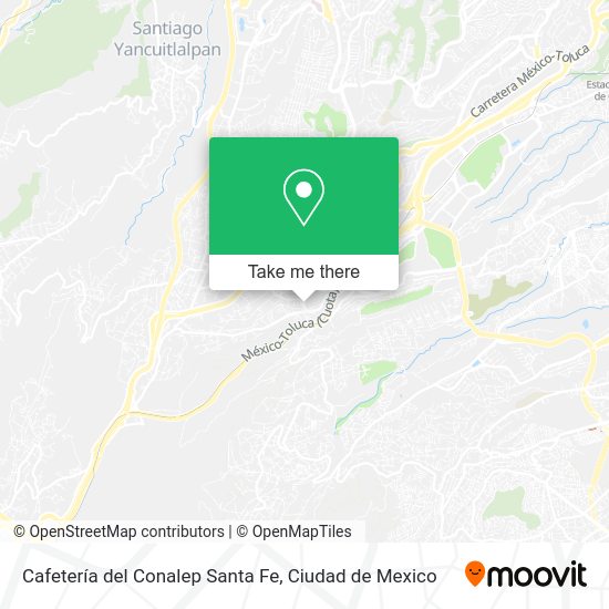 Cafetería del Conalep Santa Fe map