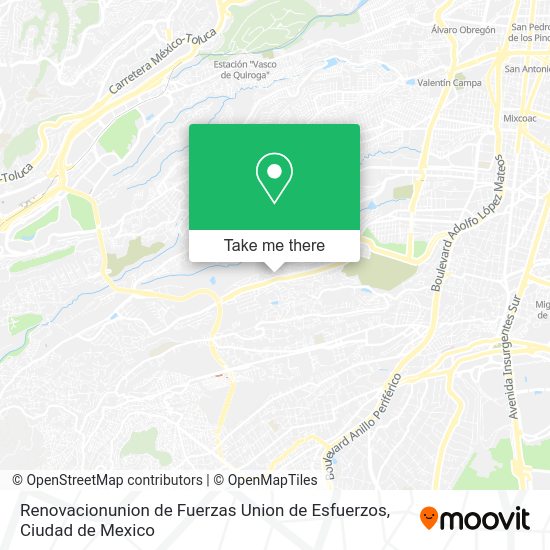 Renovacionunion de Fuerzas Union de Esfuerzos map