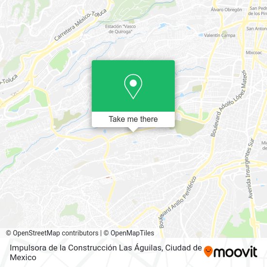 Impulsora de la Construcción Las Águilas map