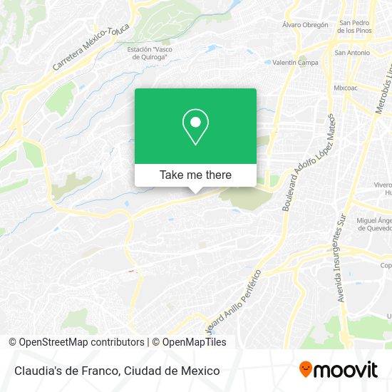 Claudia's de Franco map