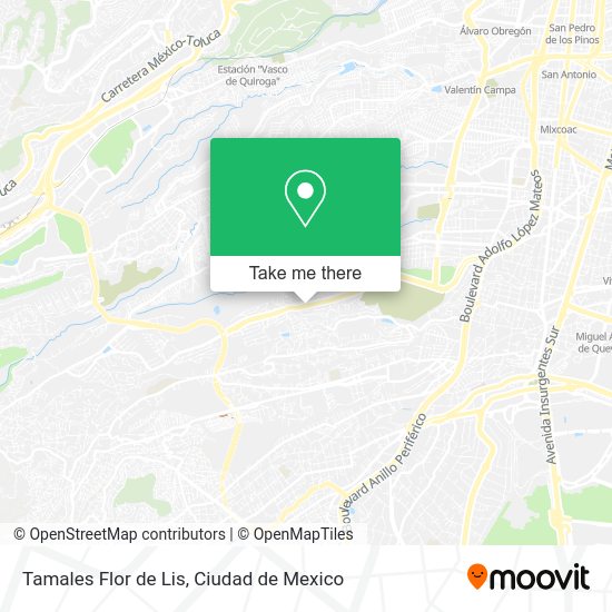 Mapa de Tamales Flor de Lis