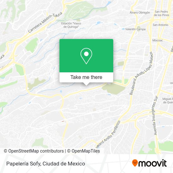 Papelería Sofy map