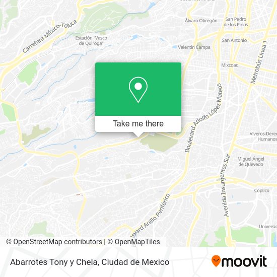 Abarrotes Tony y Chela map