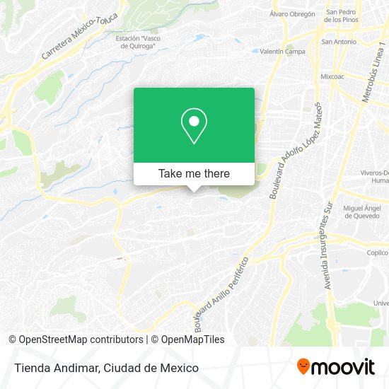 Mapa de Tienda Andimar