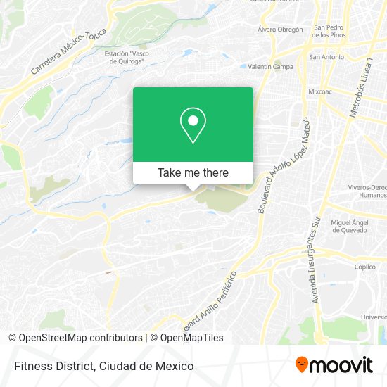 Mapa de Fitness District