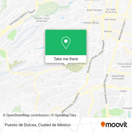 Puesto de Dulces map