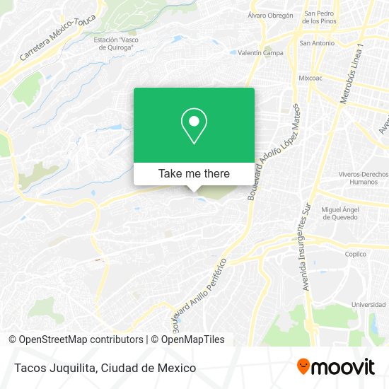 Mapa de Tacos Juquilita