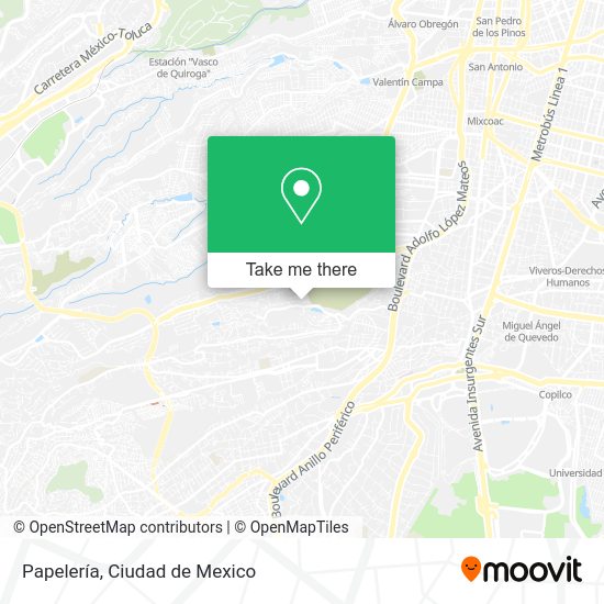 Mapa de Papelería