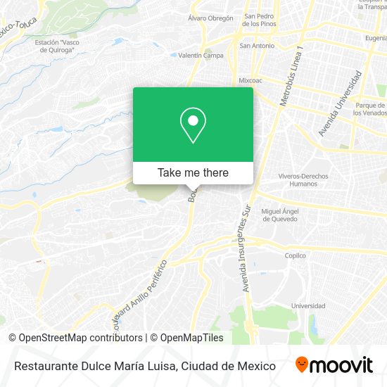 Mapa de Restaurante Dulce María Luisa