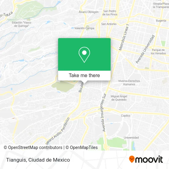 Tianguis map
