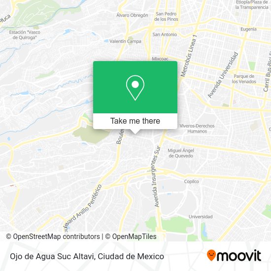 Ojo de Agua Suc Altavi map