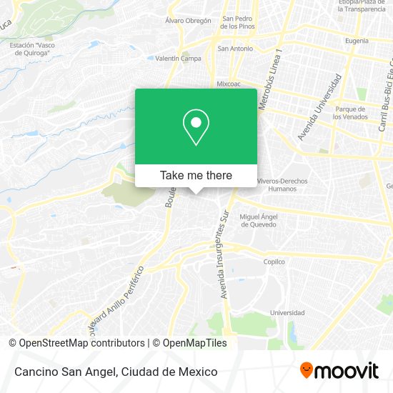 Cancino San Angel map
