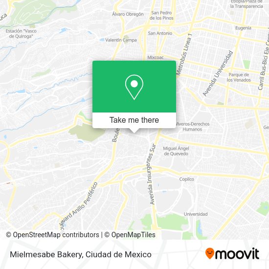Mapa de Mielmesabe Bakery