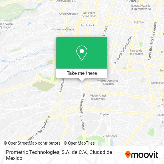 Mapa de Prometric Technologies, S.A. de C.V.
