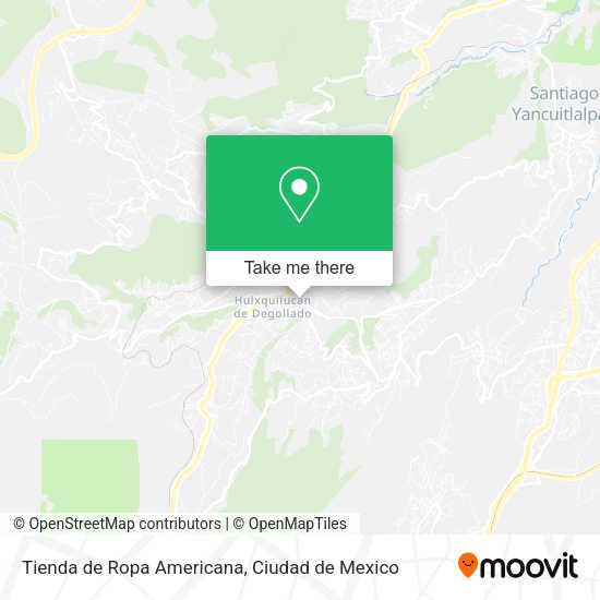 Tienda de Ropa Americana map