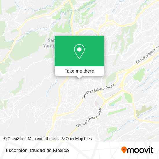 Escorpión map