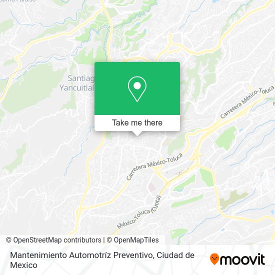 Mapa de Mantenimiento Automotríz Preventivo