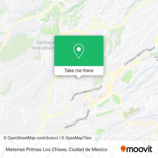 Materias Primas Los Chises map