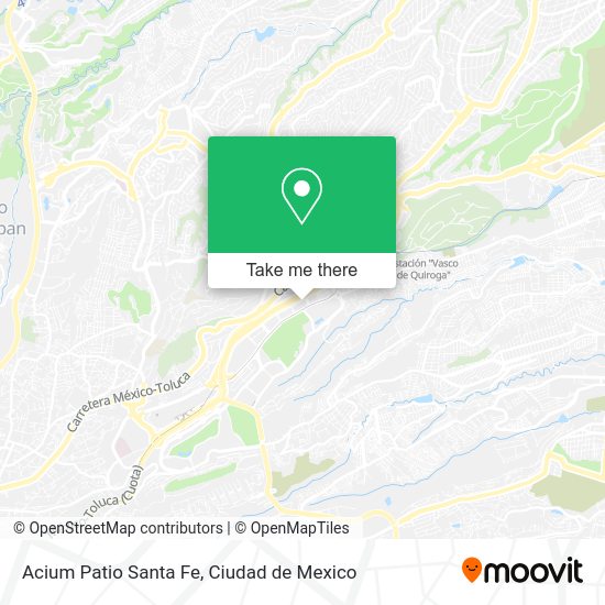 Acium Patio Santa Fe map