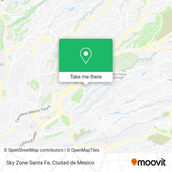 Sky Zone Santa Fe map