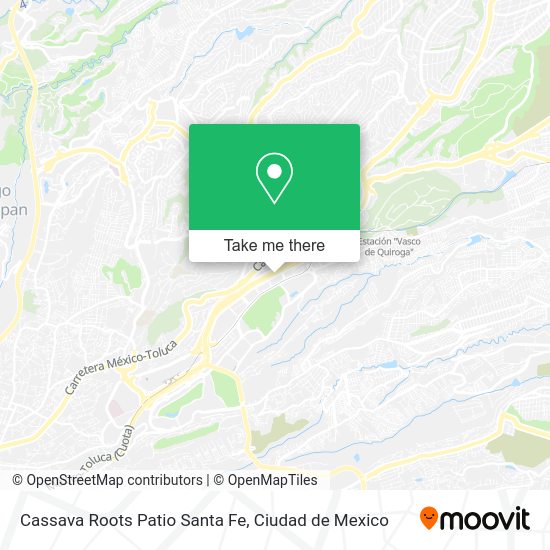 Cassava Roots Patio Santa Fe map