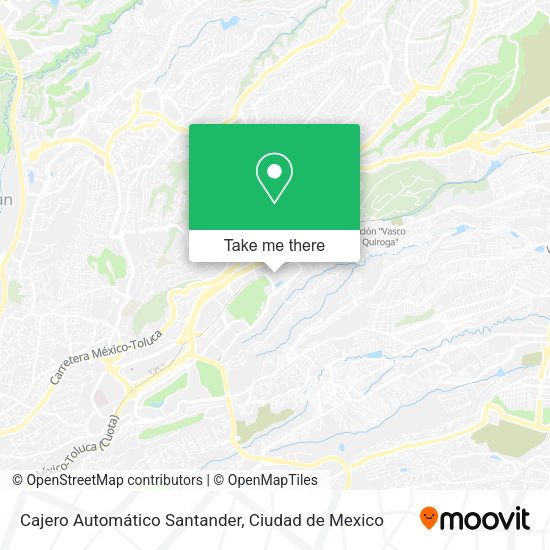Mapa de Cajero Automático Santander