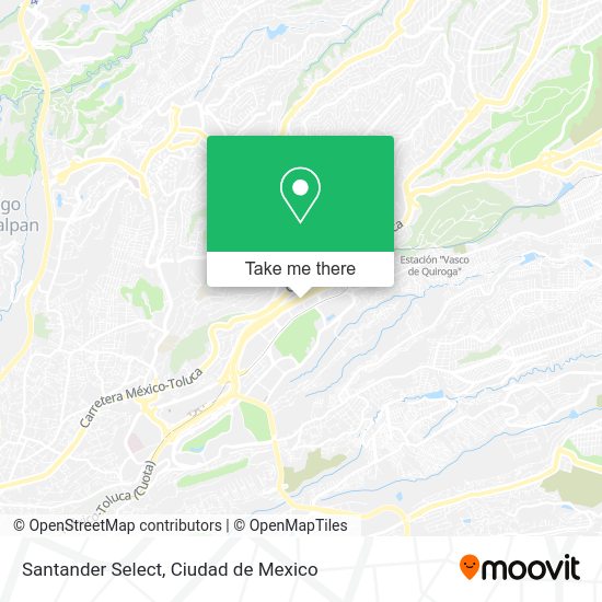 Mapa de Santander Select
