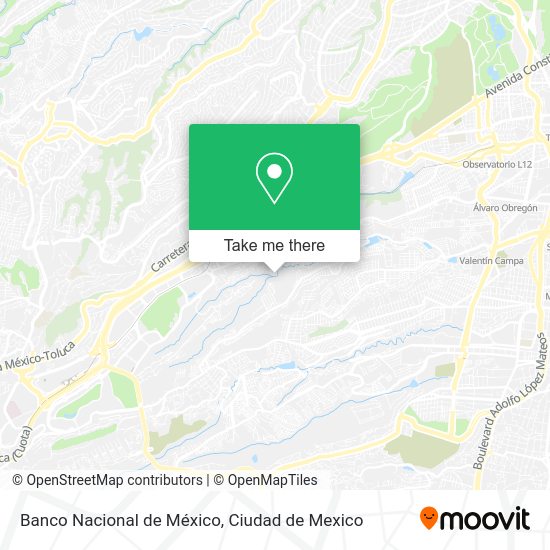 Banco Nacional de México map