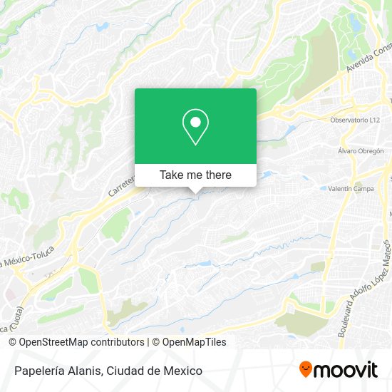Papelería Alanis map