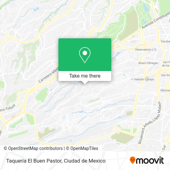 Mapa de Taquería El Buen Pastor