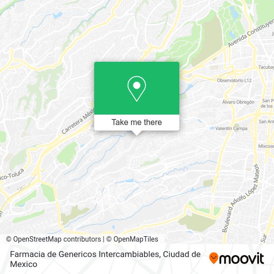 Farmacia de Genericos Intercambiables map
