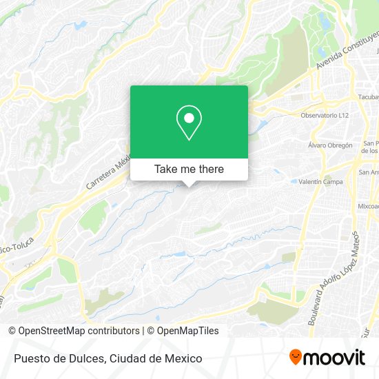 Mapa de Puesto de Dulces