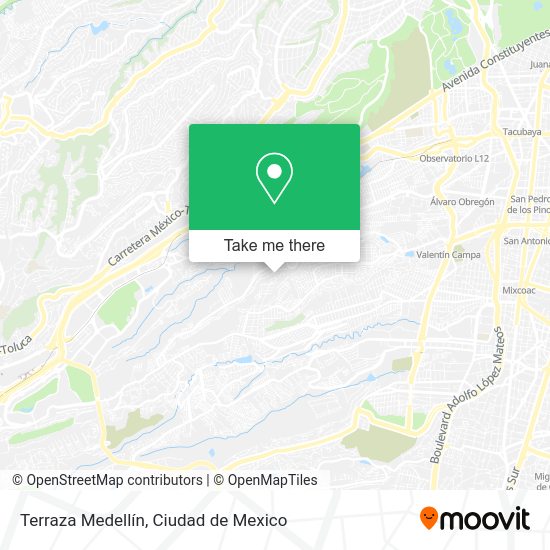 Terraza Medellín map