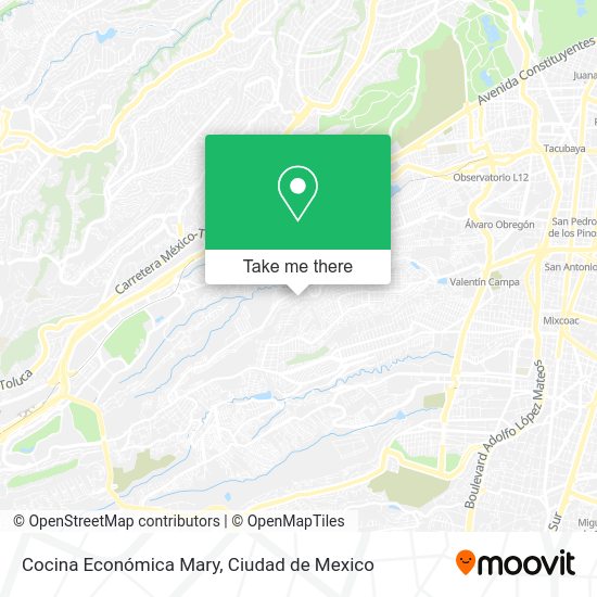 Cocina Económica Mary map