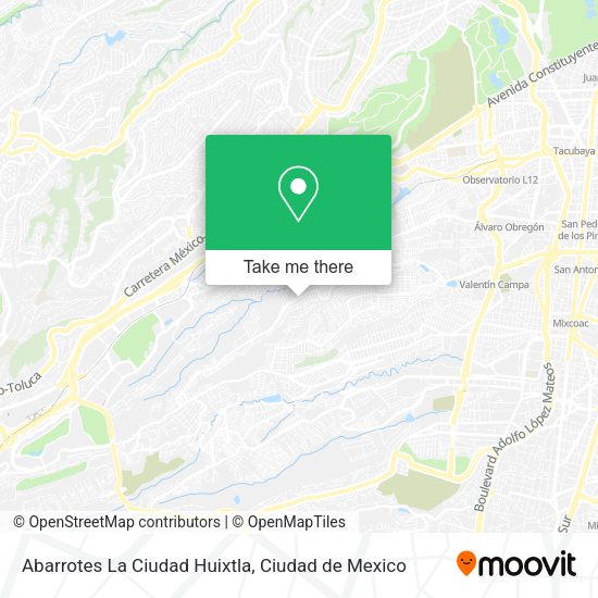 Abarrotes La Ciudad Huixtla map