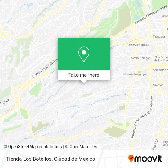 Mapa de Tienda Los Botellos