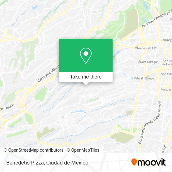 Benedetis Pizza map