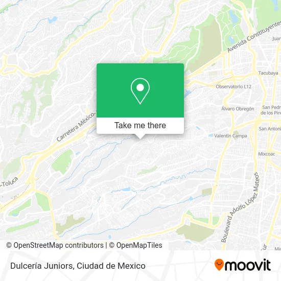 Dulcería Juniors map