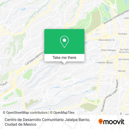 Centro de Desarrollo Comunitario Jalalpa Barrio map