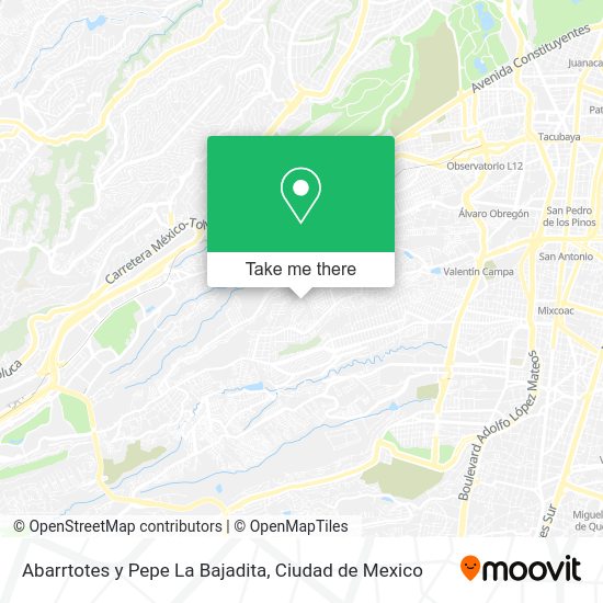 Abarrtotes y Pepe La Bajadita map