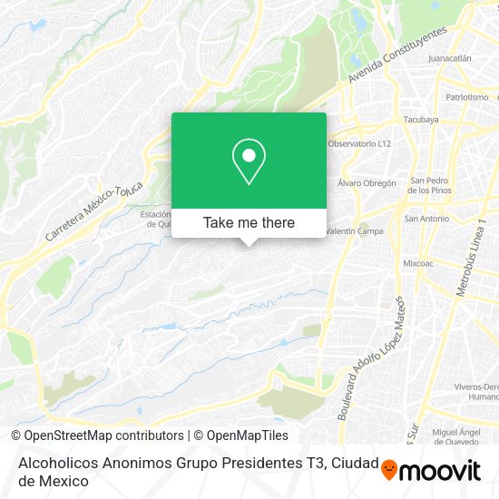 Alcoholicos Anonimos Grupo Presidentes T3 map