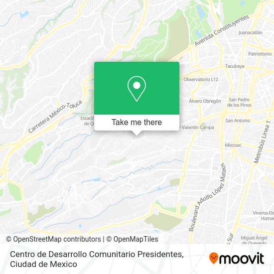 Centro de Desarrollo Comunitario Presidentes map