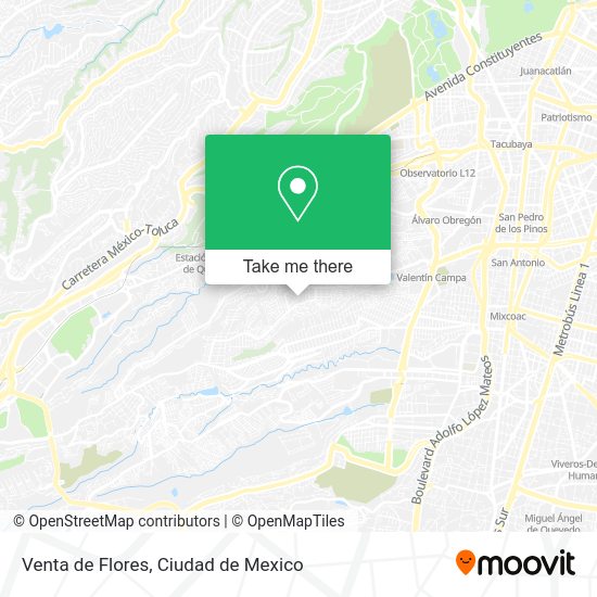 Venta de Flores map