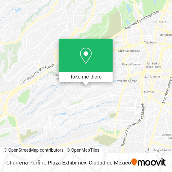 Churrería Porfirio Plaza Exhibimex map