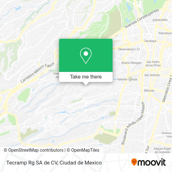 Tecramp Rg SA de CV map