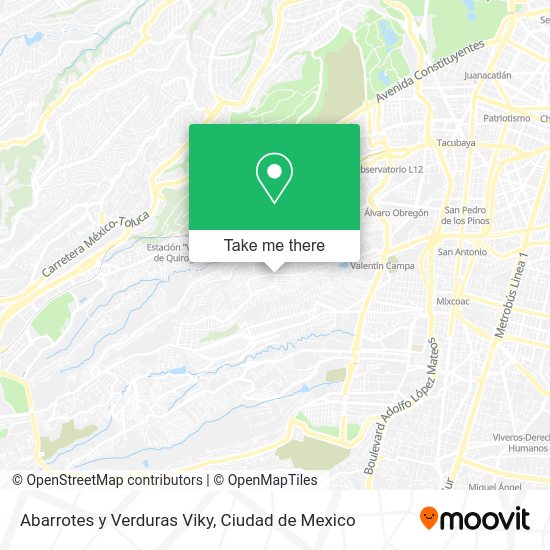 Mapa de Abarrotes y Verduras Viky