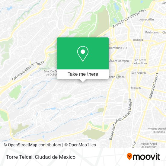 Mapa de Torre Telcel